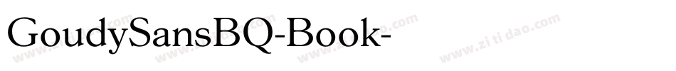 GoudySansBQ-Book字体转换