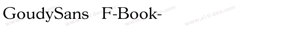 GoudySansEF-Book字体转换