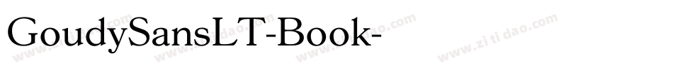 GoudySansLT-Book字体转换