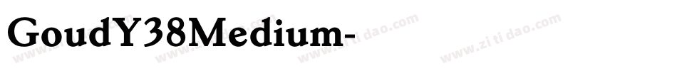 GoudY38Medium字体转换