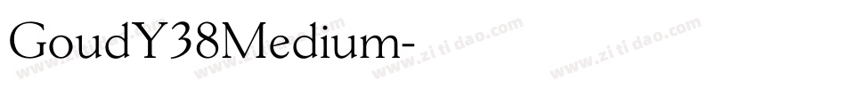 GoudY38Medium字体转换