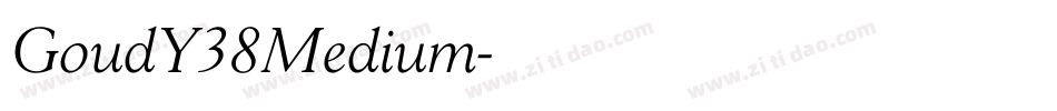GoudY38Medium字体转换