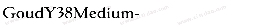 GoudY38Medium字体转换