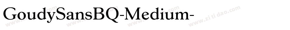 GoudySansBQ-Medium字体转换