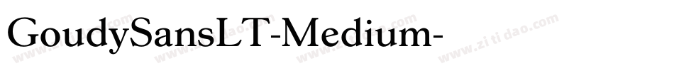 GoudySansLT-Medium字体转换