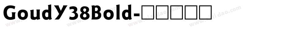 GoudY38Bold字体转换