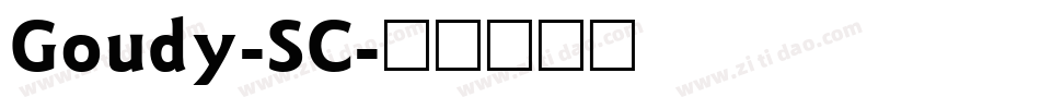 Goudy-SC字体转换