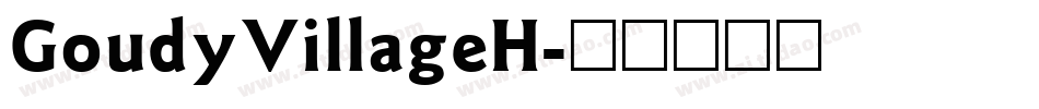 GoudyVillageH字体转换