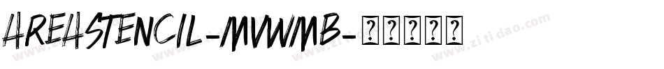 AreaStencil-MVWmB字体转换