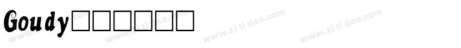 Goudy字体转换