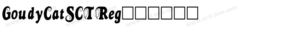 GoudyCatSCTReg字体转换
