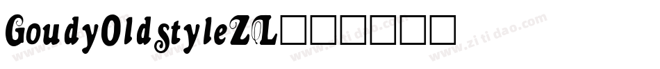 GoudyOldstyleZL字体转换