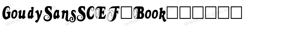 GoudySansSCEF-Book字体转换