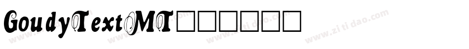 GoudyTextMT字体转换