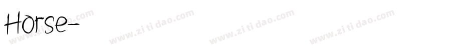 Horse字体转换