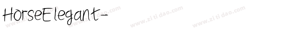 HorseElegant字体转换