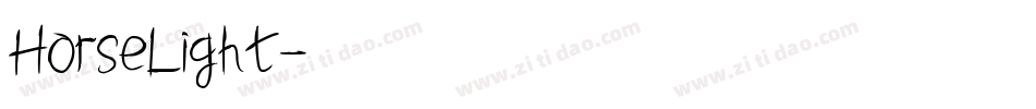 HorseLight字体转换