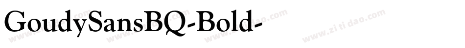 GoudySansBQ-Bold字体转换