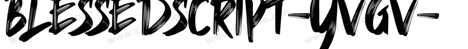 Blessedscript-yvgV字体转换