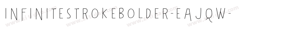 InfinitestrokeBolder-EaJqW字体转换