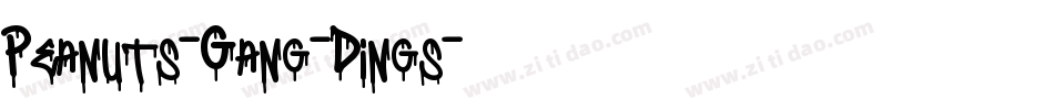Peanuts-Gang-Dings字体转换