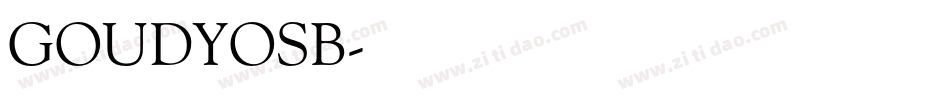 GOUDYOSB字体转换