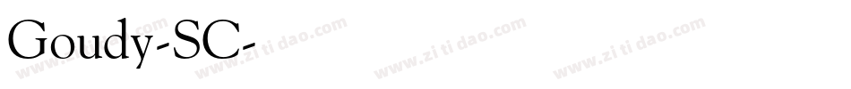Goudy-SC字体转换