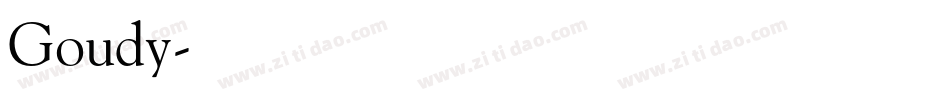 Goudy字体转换