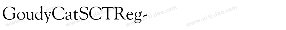 GoudyCatSCTReg字体转换