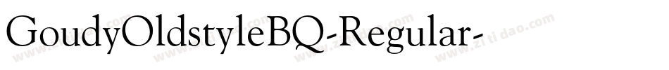 GoudyOldstyleBQ-Regular字体转换