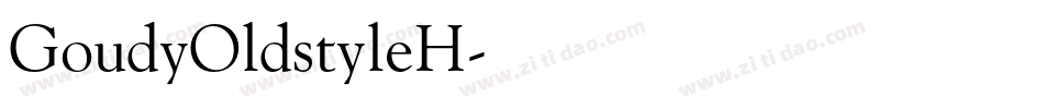 GoudyOldstyleH字体转换