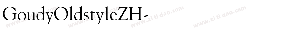 GoudyOldstyleZH字体转换