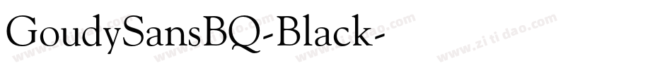 GoudySansBQ-Black字体转换