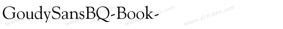 GoudySansBQ-Book字体转换