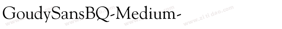 GoudySansBQ-Medium字体转换