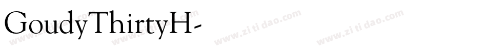 GoudyThirtyH字体转换