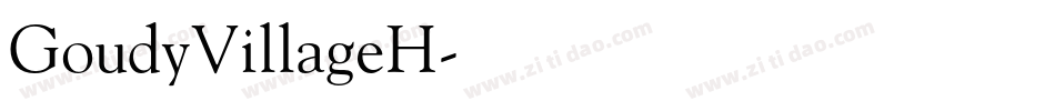 GoudyVillageH字体转换