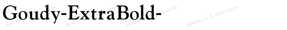Goudy-ExtraBold字体转换