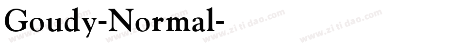 Goudy-Normal字体转换