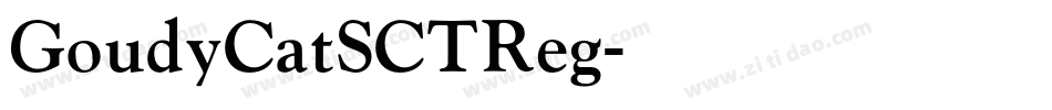 GoudyCatSCTReg字体转换