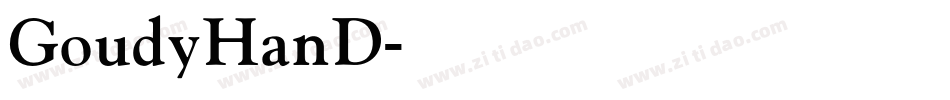 GoudyHanD字体转换