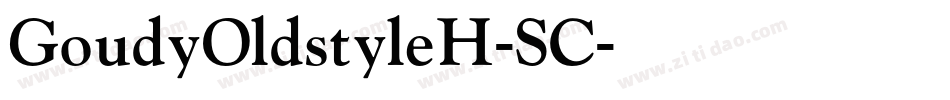 GoudyOldstyleH-SC字体转换