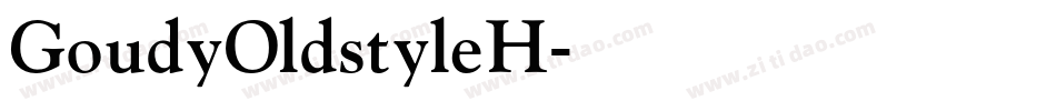 GoudyOldstyleH字体转换