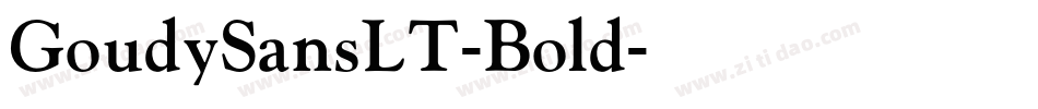 GoudySansLT-Bold字体转换