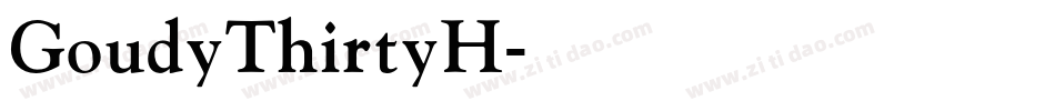 GoudyThirtyH字体转换
