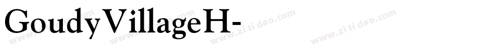 GoudyVillageH字体转换