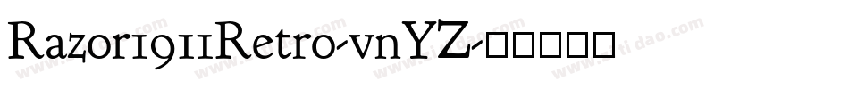 Razor1911Retro-vnYZ字体转换