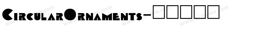 CircularOrnaments字体转换