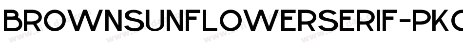BrownSunflowerSerif-PKOJd字体转换