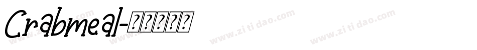 Crabmeal字体转换